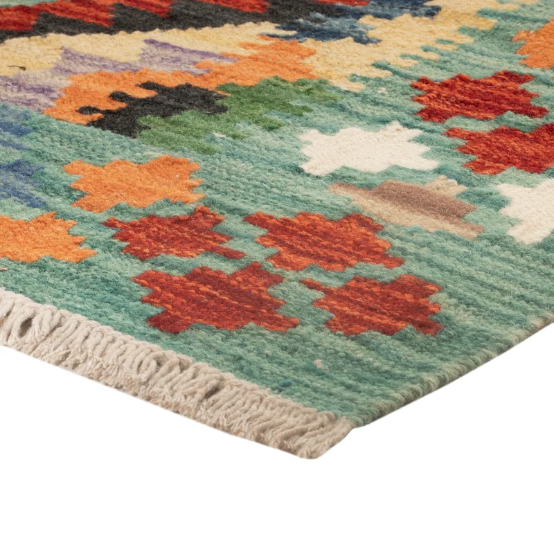 Kelim Teppich - Splash - 84 x 122 cm - mehrfarbig