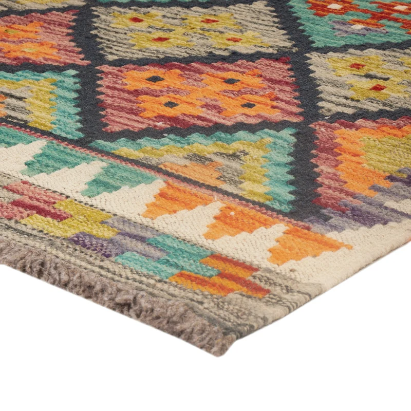 Kelim Maimene Teppich 78x131cm - mehrfarbig