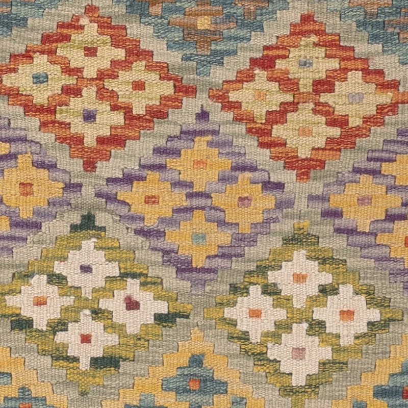 Kelim Maimene Teppich 85x120cm - mehrfarbig