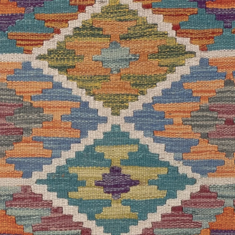 Kelim Maimene Teppich 86x119cm - mehrfarbig