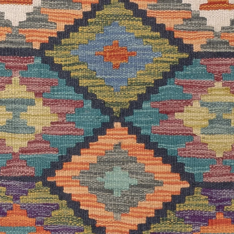 Kelim Maimene Teppich 81x124cm - mehrfarbig