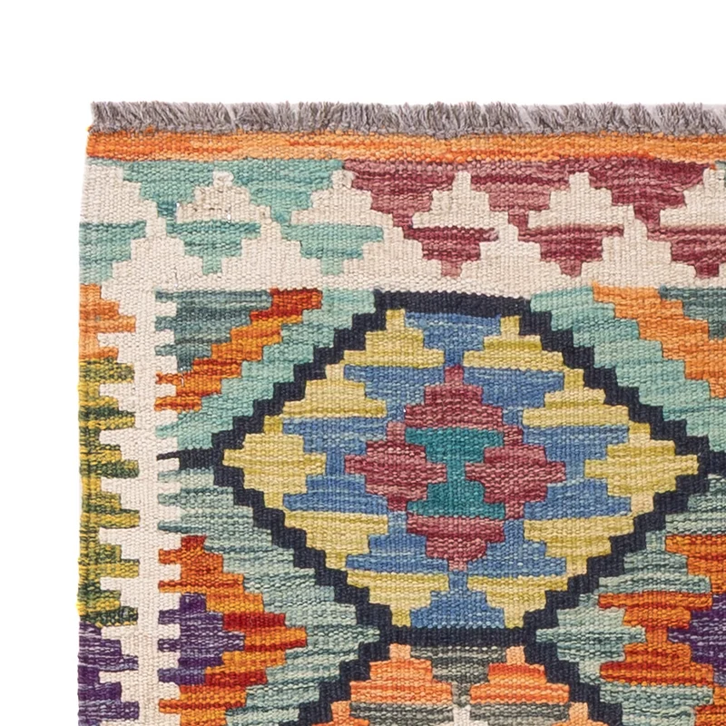Kelim Maimene Teppich 81x124cm - mehrfarbig