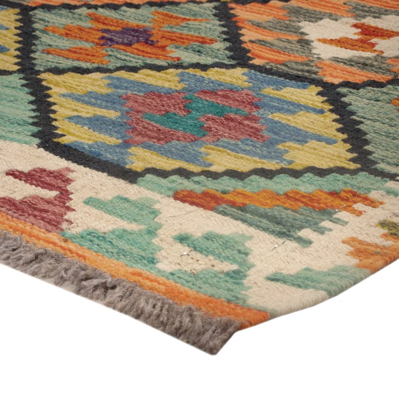 Kelim Maimene Teppich 81x124cm - mehrfarbig