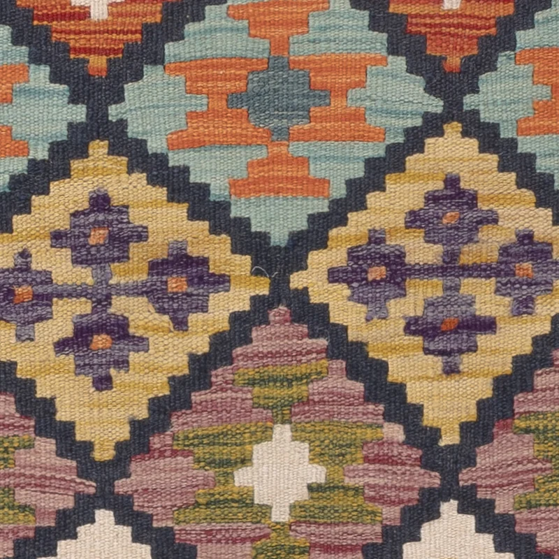 Kelim Maimene Teppich 81x129cm - mehrfarbig