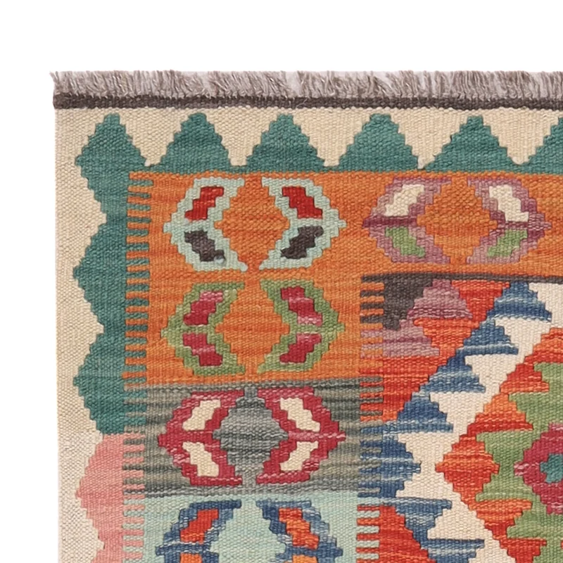 Kelim Maimene Teppich 82x118cm - mehrfarbig