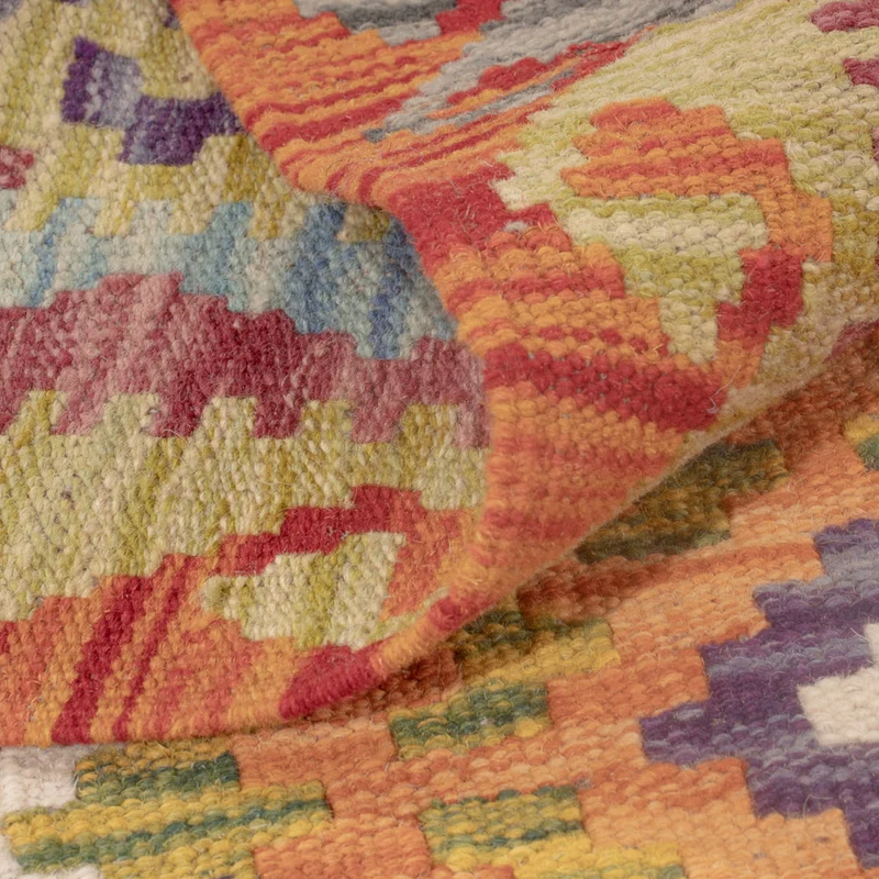 Kelim Maimene Teppich 81x122cm - mehrfarbig