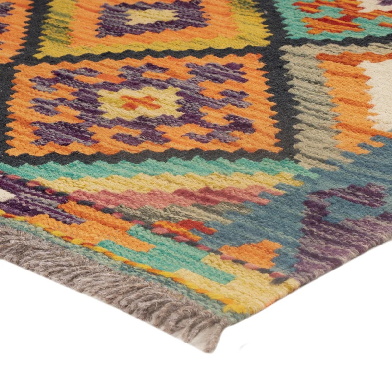 Kelim Maimene Teppich 82x120cm - mehrfarbig