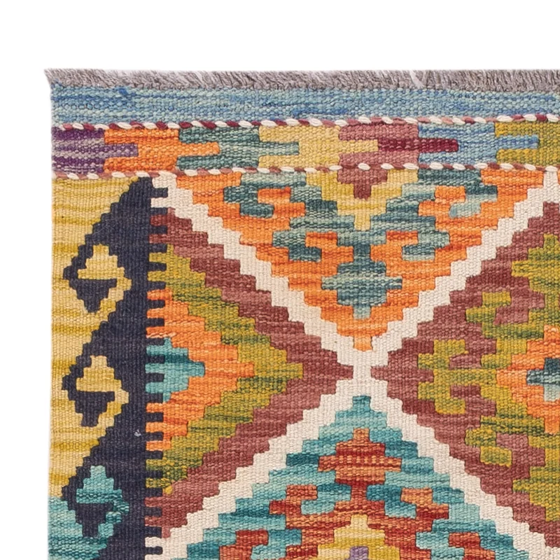 Kelim Maimene Teppich 80x123cm - mehrfarbig