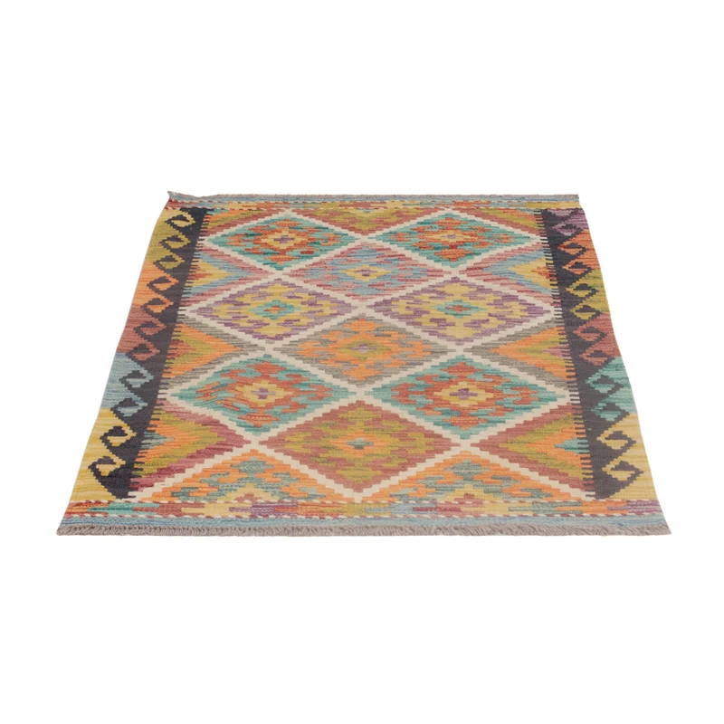 Kelim Maimene Teppich 80x123cm - mehrfarbig
