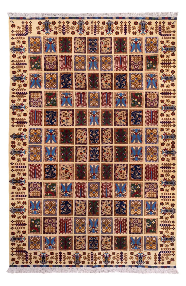 Afghan Teppich 200x296cm - Orientteppich - mehrfarbig