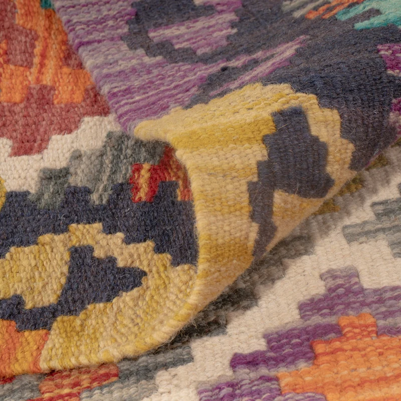Kelim Maimene Teppich 81x122cm - mehrfarbig