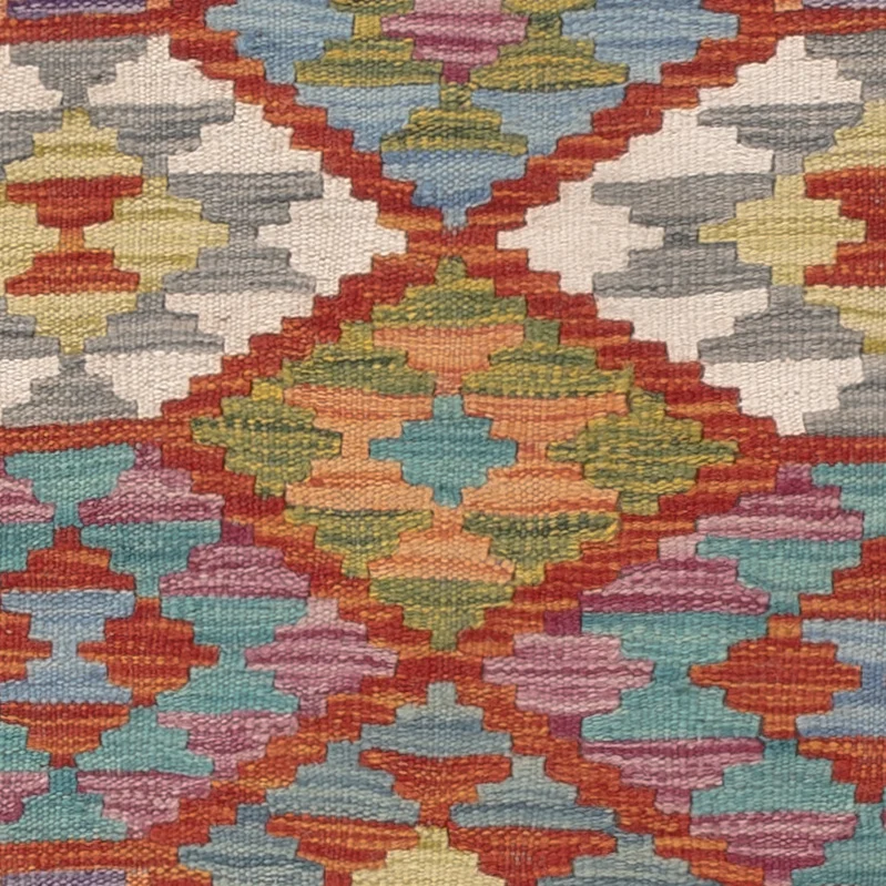 Kelim Maimene Teppich 77x124cm - mehrfarbig