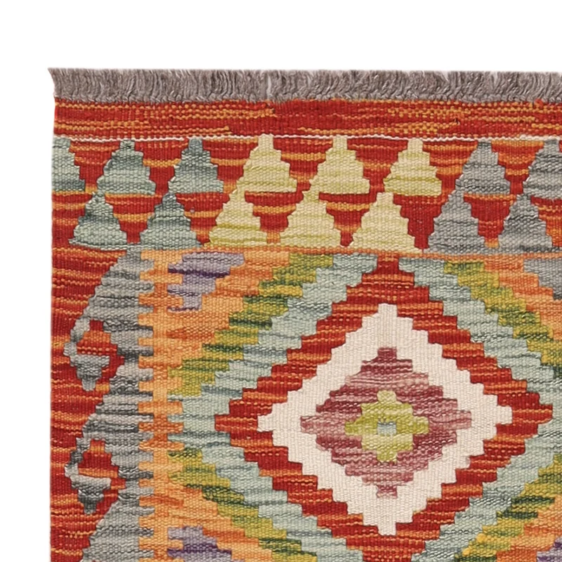 Kelim Maimene Teppich 84x108cm - mehrfarbig