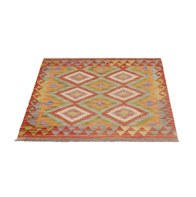 Kelim Maimene Teppich 84x108cm - mehrfarbig