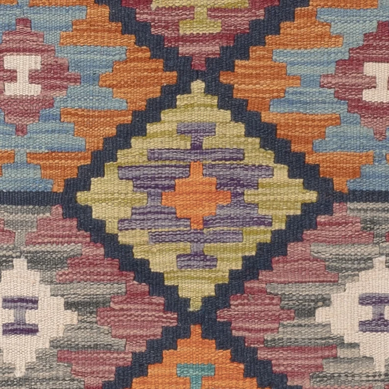 Kelim Maimene Teppich 79x124cm - mehrfarbig