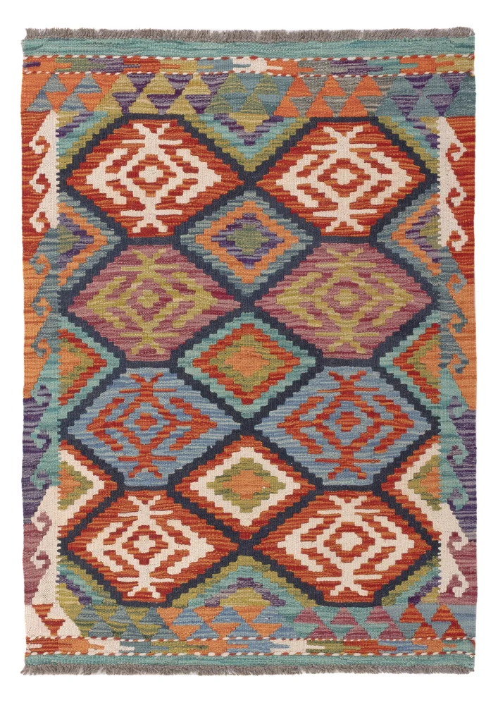 Kelim Maimene Teppich 83x118cm - mehrfarbig