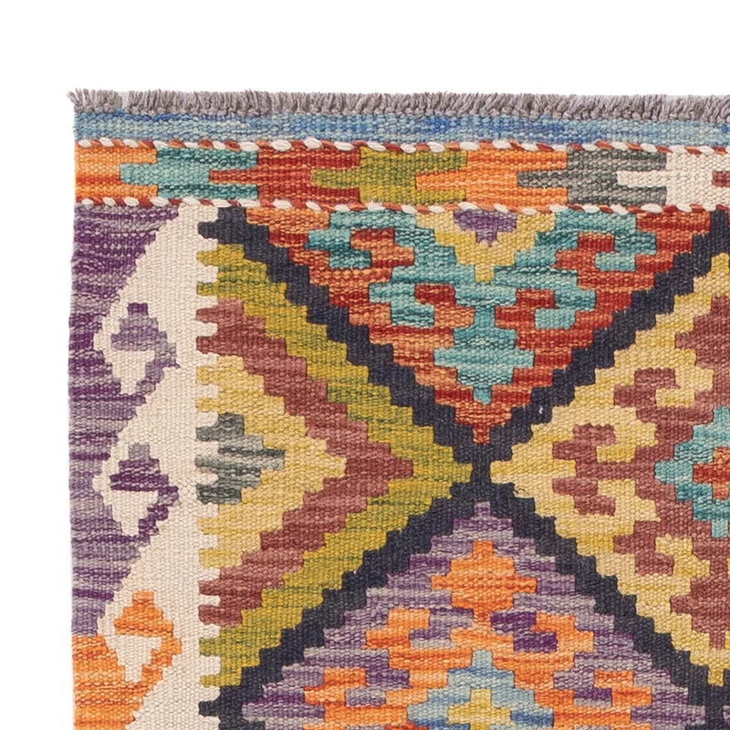 Kelim Maimene Teppich 81x121cm - mehrfarbig