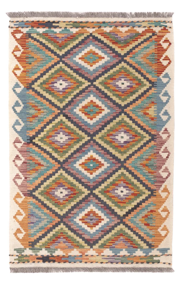 Kelim Maimene Teppich 78x121cm - mehrfarbig