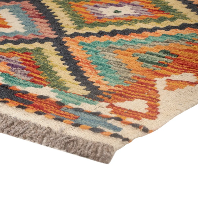 Kelim Maimene Teppich 78x121cm - mehrfarbig