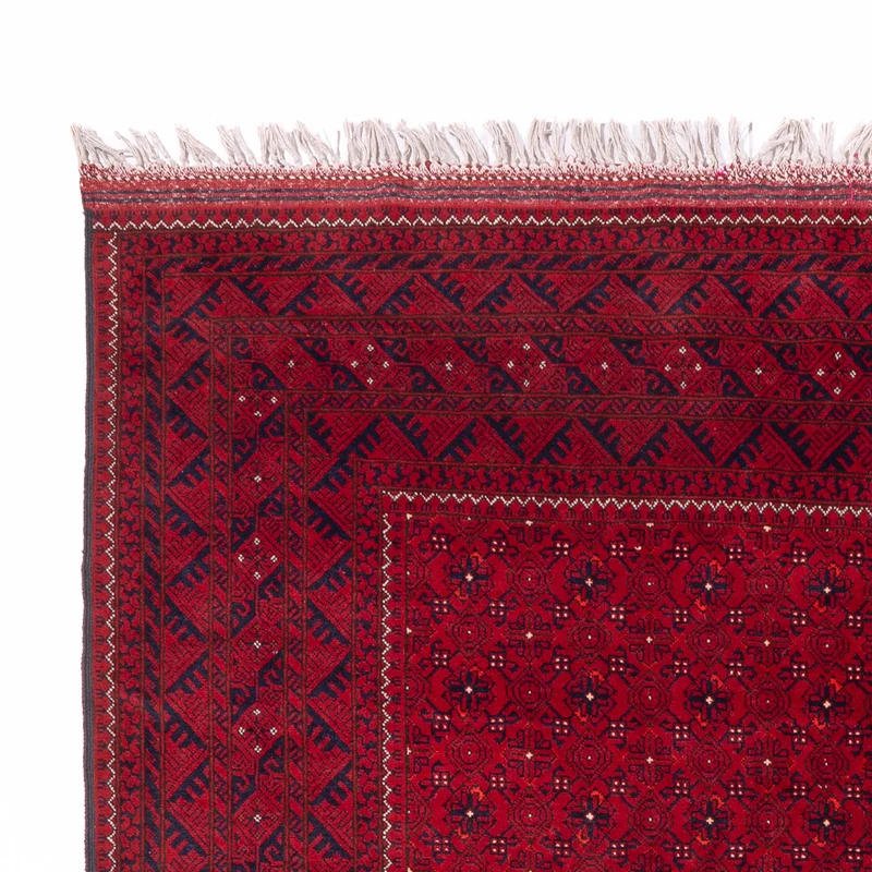 Afghan Teppich 193x296cm - Orientteppich - rot