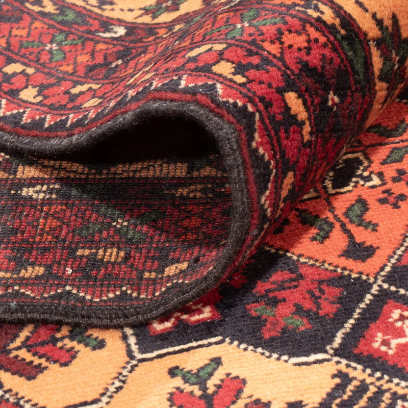 Afghan Teppich 199x284cm - Orientteppich - dunkelbeige