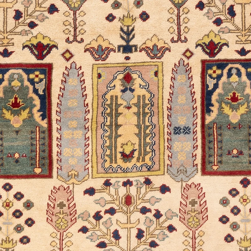 Afghan Teppich 150x199cm - Orientteppich - beige