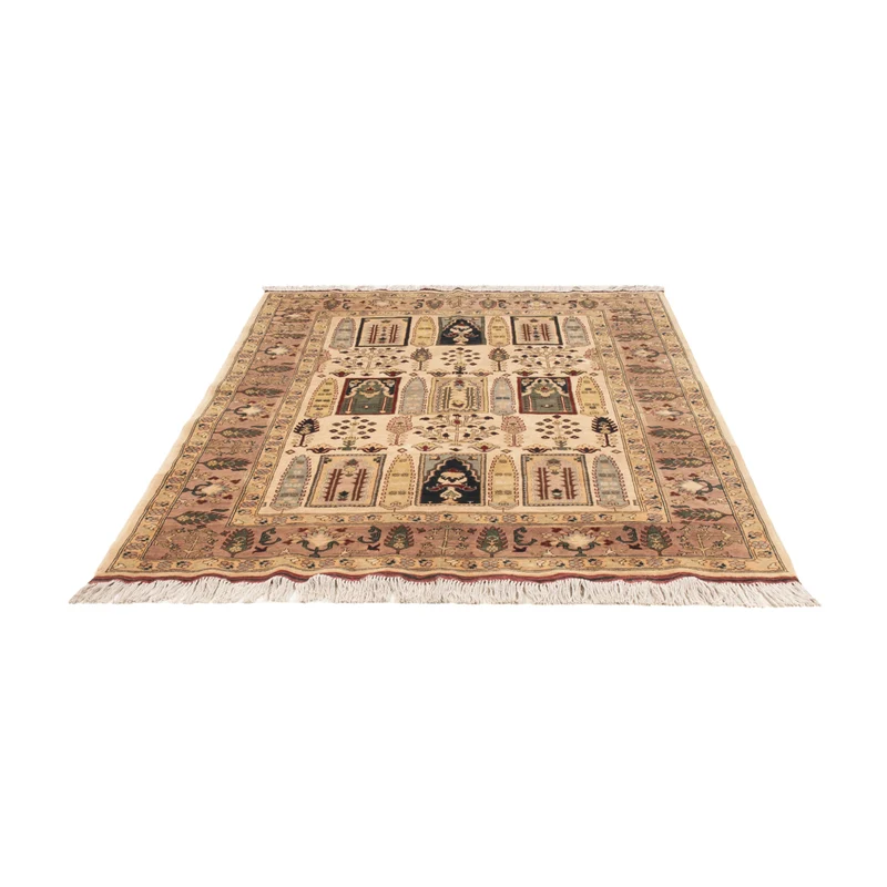 Afghan Teppich 150x199cm - Orientteppich - beige