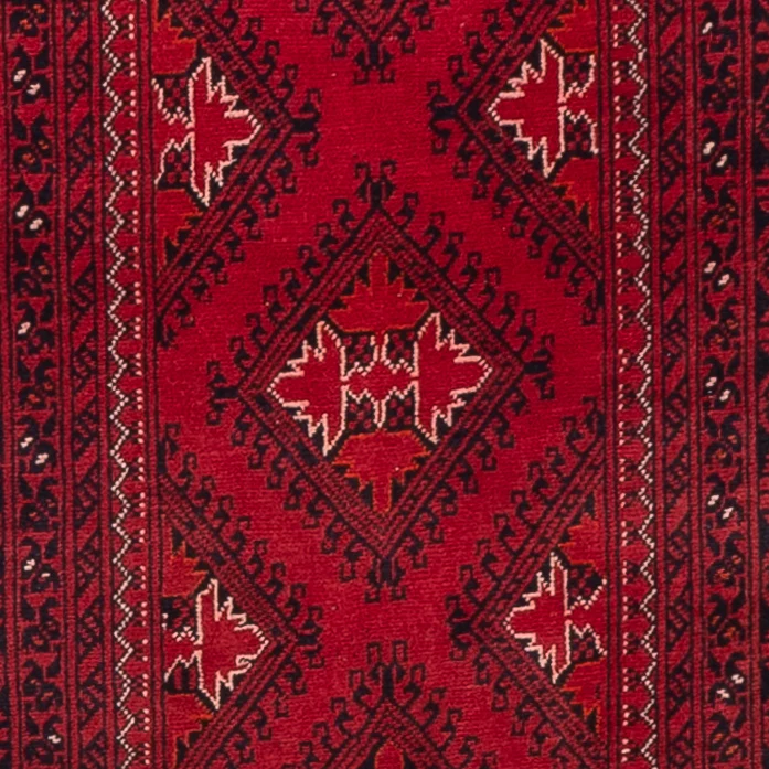 Afghan Teppich 82x283cm - Orientteppich - rot