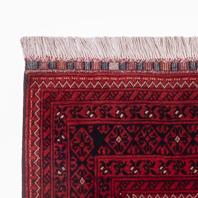Afghan Teppich 82x283cm - Orientteppich - rot