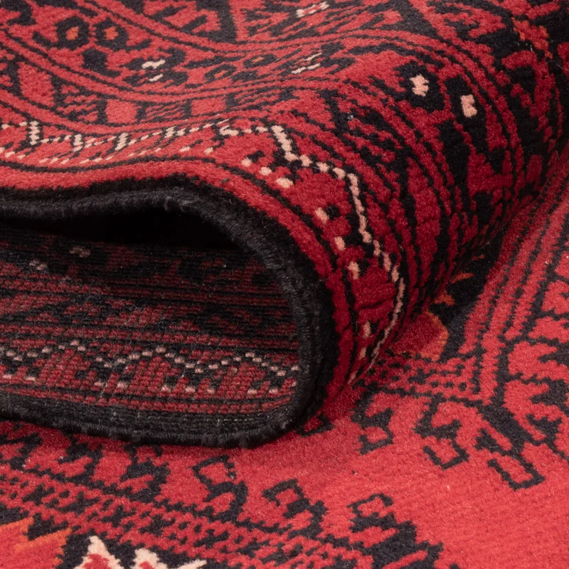 Afghan Teppich 82x283cm - Orientteppich - rot