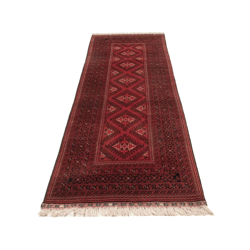 Afghan Teppich 82x283cm - Orientteppich - rot