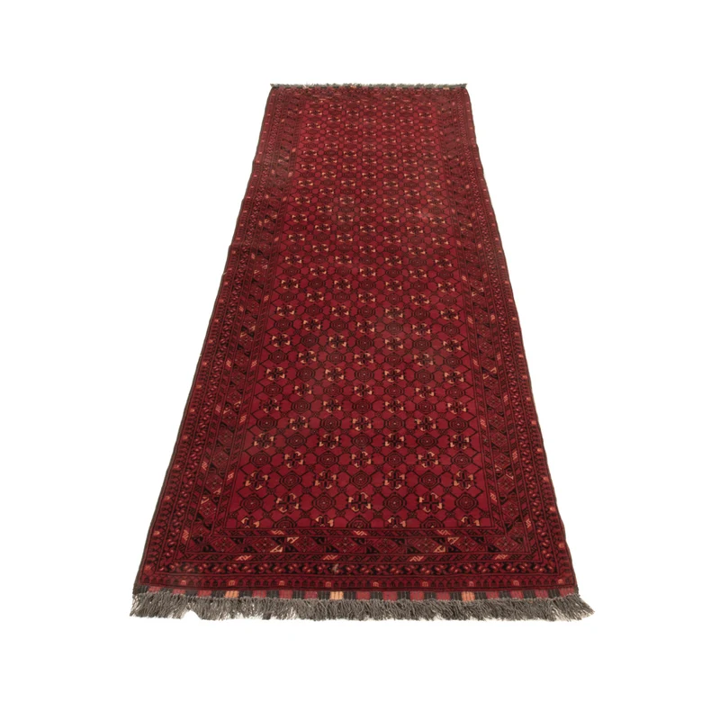 Läufer Afghan - 89 x 277 cm - rot