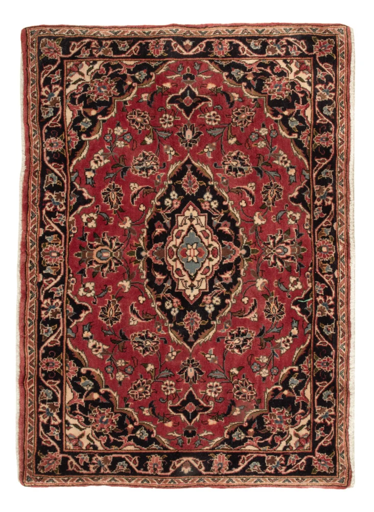 Keshan Teppich 77x108cm - Perserteppich - rot