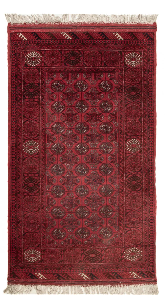 Buchara Teppich 70x122cm - Orientteppich - dunkelrot