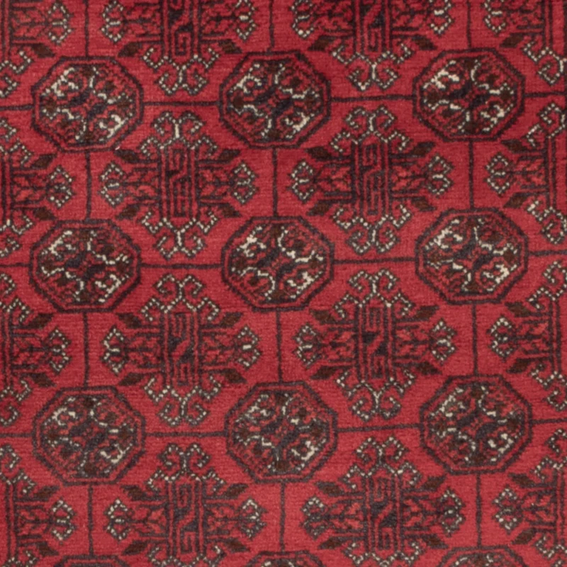 Buchara Teppich 70x122cm - Orientteppich - dunkelrot