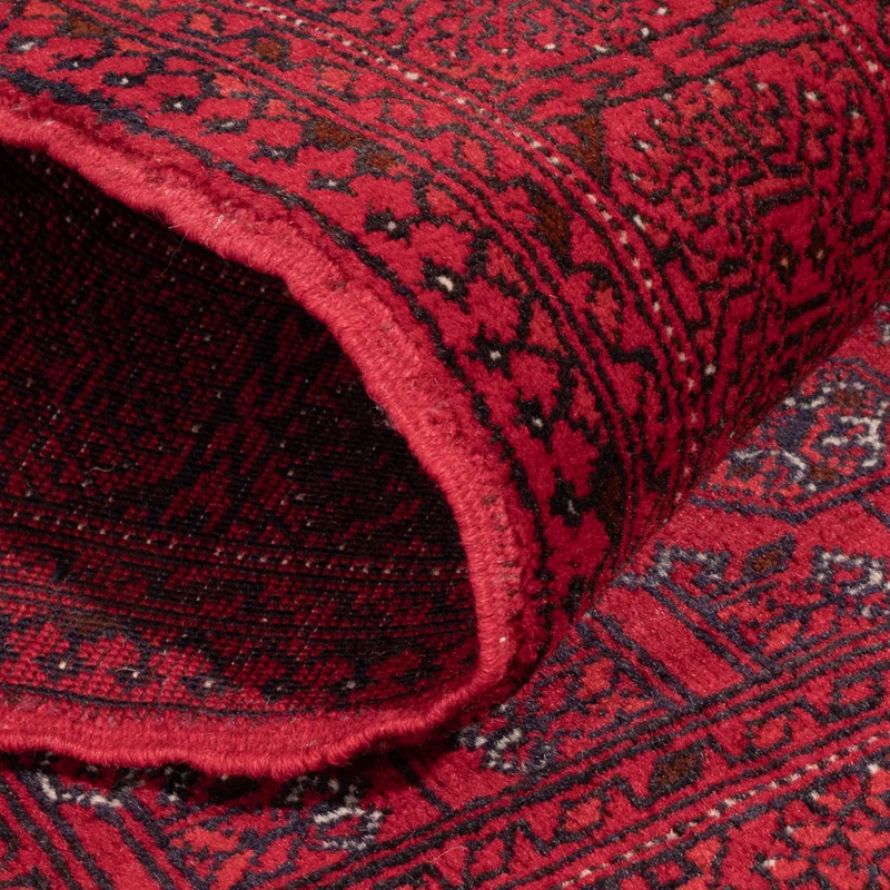Buchara Teppich 70x122cm - Orientteppich - dunkelrot