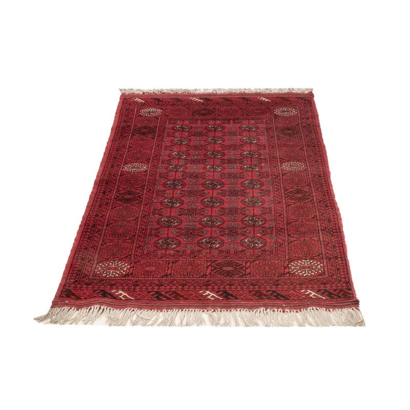Buchara Teppich 70x122cm - Orientteppich - dunkelrot