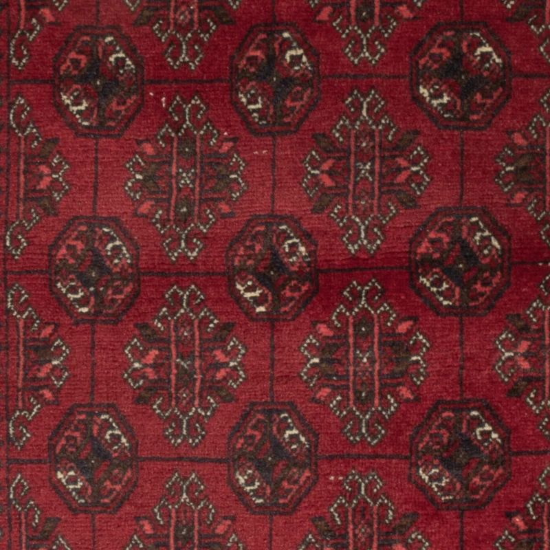 Afghan Teppich 57x118cm - Orientteppich - dunkelrot