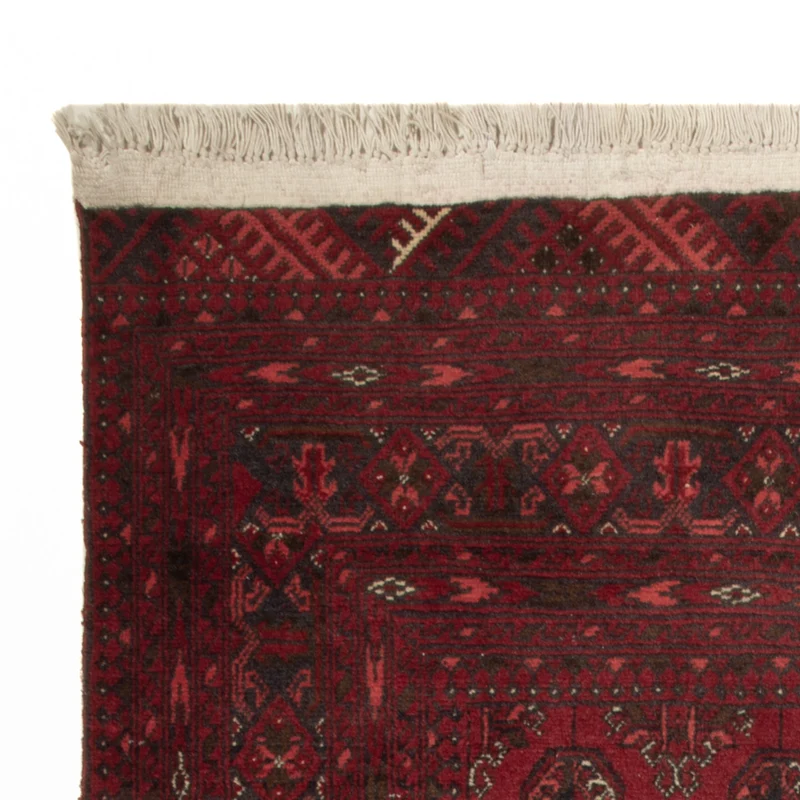 Afghan Teppich 57x118cm - Orientteppich - dunkelrot