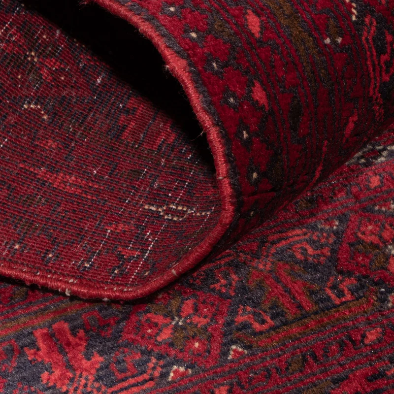 Afghan Teppich 57x118cm - Orientteppich - dunkelrot
