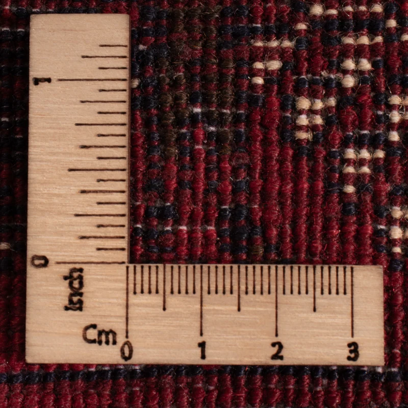 Afghan Teppich 77x119cm - Orientteppich - dunkelrot