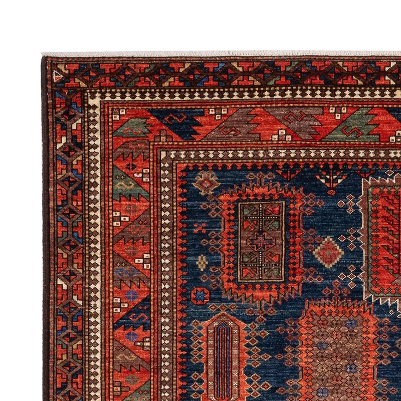 Kazak Teppich 184x283cm - Orientteppich - dunkelblau