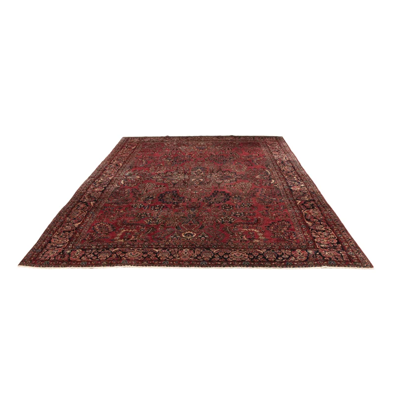 Sarough Teppich 270x360cm - Perserteppich - dunkelrot