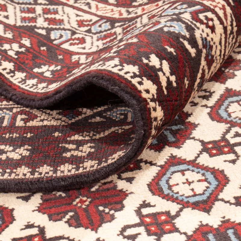 Afghan Teppich 194x281cm - Orientteppich - hellbeige