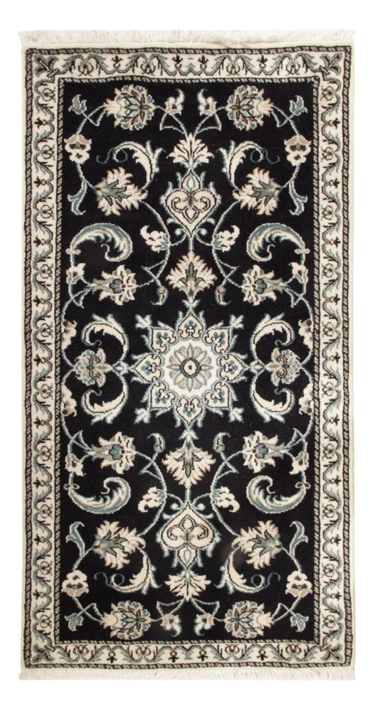 Nain Teppich 70x130cm - Perserteppich - dunkelblau
