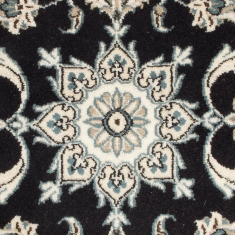 Nain Teppich 70x130cm - Perserteppich - dunkelblau