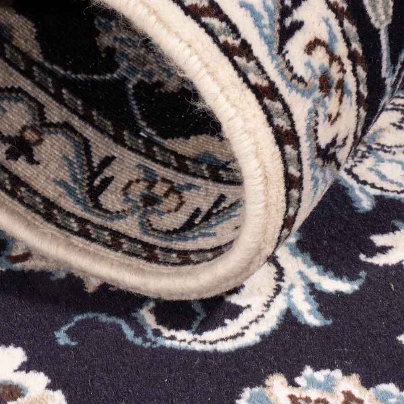 Nain Teppich 70x130cm - Perserteppich - dunkelblau