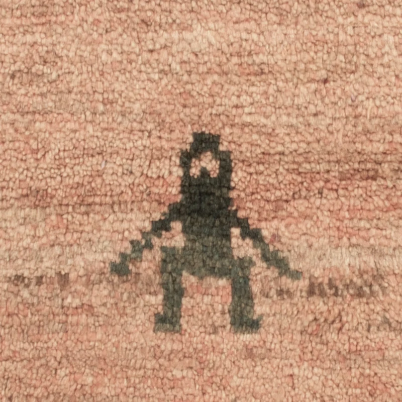 Gabbeh Persisch Teppich 56x82cm - Perserteppich Wollteppich - beige