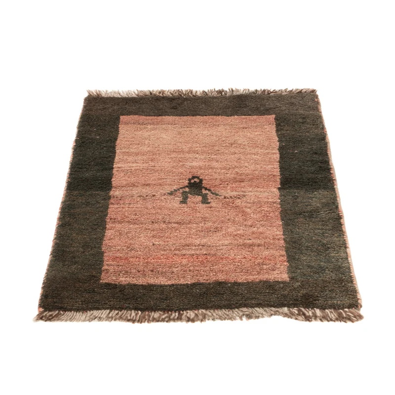 Gabbeh Persisch Teppich 56x82cm - Perserteppich Wollteppich - beige