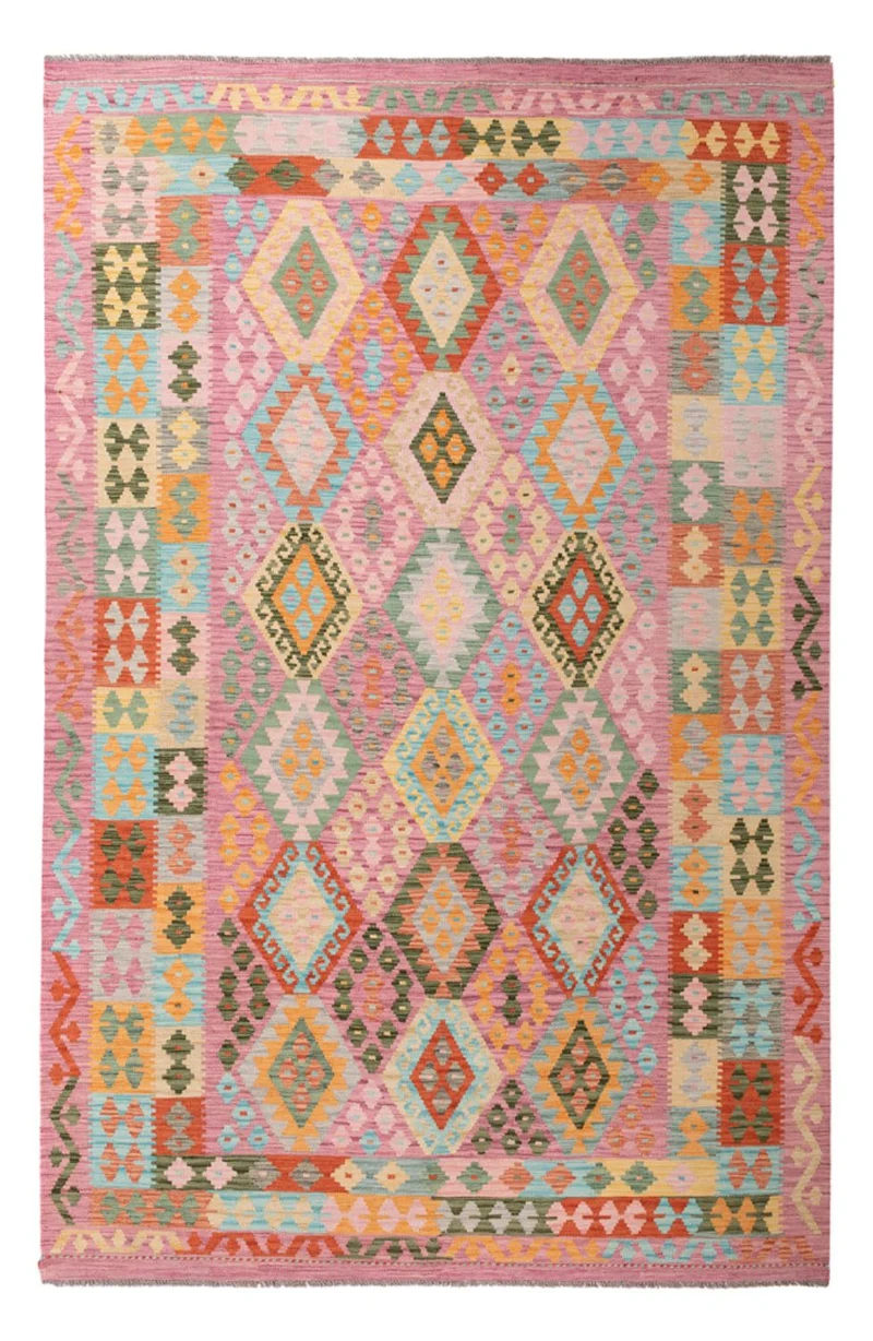 Kelim Maimene Teppich 205x318cm - mehrfarbig